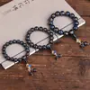 Suministro Personalizado para Transmisión en Vivo de Pulseras de Vidrio Gris Fragante, Cuentas Redondas, Pulseras de Vidrio Gris Fragante, Joyería para Hombres y Mujeres, Douyin Xiaohongshu