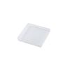 Caixa Plana Quadrada 12,5cm Caixa de Joias Embalagem Plástica Transparente PP Caixa de Armazenamento Plana Venda Transfronteiriça Amazon 1,7cm