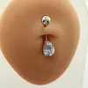 Piercing de Umbigo com Zircônia Cravejada de Diamante Anel de Umbigo Joia Piercing Transfronteiriço Estiloso Europeu e Americano Tendência Sexy Sexy Piercing
