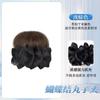 Grampo de Coque Postiço para Mulheres, Coque Alto de Rabo de Cavalo com Laço, Realçador de Volume do Cabelo, Ferramenta de Styling de Coque Fácil