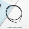 Accesorios de Joyería DIY 2.0 Cierre Encriptado Cuerda para Collar Hilo Encerado Coreano Cuerda de Cuero Negro Cuerda para Colgante Cuerda de Cuero Hebilla Cera Cuerda de Cuero
