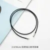 2.0 Collar con Hebilla Encriptada Cuerda Cordón de Cera Coreano Cordón de Cuero Negro Cordón para Colgante Cordón de Cuero Hebilla de Cordón de Cuero Encerado Accesorios de Joyería DIY