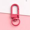 Gancho de Travamento de Porta com Argola de Mola Pintada Chaveiro Chaveiro Colorido Argola Redonda Argola Aberta Ferragem Gancho de Bagagem Acessórios para Bolsa