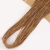 Banda elástica redonda de 0.8-2.0 mm, cordón elástico de látex colorido para joyería, manualidades hechas a mano y pulseras