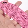 Cuentas redondas pequeñas de 2/3 mm, cristal natural, ágata, turquesa, para pulsera, collar DIY, venta al por mayor, cuentas sueltas, accesorios de joyería