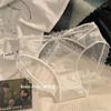 Ropa interior de encaje estilo francés sexy estilo Pure Desire para mujer, sin costuras, seda de hielo, nuevo estilo 2024, malla de algodón puro, entrepierna triangular.