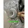 Lámpara de Cristal de Lujo Ligero Accesorios de Vidrio Piezas Colección Piezas de Vidrio con Forma de Copo de Nieve Accesorios de Iluminación para Sala de Estar Comedor Dormitorio
