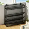 Estante de Archivos Montado en la Pared, Caja de Almacenamiento de Archivos Metálica Multifuncional, Estante de Almacenamiento para Escritorio de Oficina, Estantería de Pared, No Requiere Perforar Agujeros