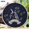 Conejo encantador bordado DIY colgante cuadro niños Lu bordado puntada primaria práctica punto de cruz dibujos animados pequeños animales adornos
