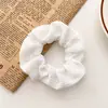 Super Fofo Moda Estilo Preguiçoso Elástico de Cabelo Dopamina Doce Toque de Luxo Anel de Cabelo de Intestino Grosso para Mulheres Versátil Corda de Cabelo com Acabamento em Renda