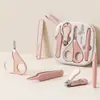 Conjunto de cortador de unhas para bebê, seguro e anti-beliscão, tesoura de unha para bebê, cortador de unha, conjunto de cuidados de manicure, especificamente para crianças