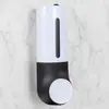 Dispensador de Sabão Personalizado à Prova d'Água e Resistente a Quedas, Dispensador de Sabão Portátil com Desmontagem, Caixa de Embalagem, Dispensador de Sabão Totalmente Plástico Preto e Branco