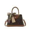 Lenço de Seda Acessível de Luxo Envelhecido Bolsa Feminina 2025 Nova Bolsa para Mãe Bolsa de Ombro Único Transversal de Grande Capacidade de Alta Qualidade