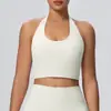 Novo Sutiã de Costas Cruzadas com Alça no Pescoço, Sutiã de Yoga à Prova de Choque, Colete Fitness para Corrida, Alça Halter, Roupa de Yoga para Mulheres