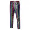 Pantalones de Moda para Hombre Talla Europea Estampado Dorado Fresco para Discoteca Casual Moderno Hip-Hop Cosplay