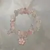 Pulseira com Franja de Miçangas para Mulheres, Mesmo Estilo do Romance, Design de Nicho, Alto Valor Estético, Único e Não Repetitivo, Versátil, Pulseira da Amizade da Moda