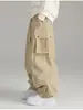 Pantalones de Bobina Estilo Americano Nuevo para Hombre Primavera y Otoño Pantalones de Carga para Exterior Pantalones Casuales Pantalones de Talla Grande