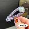 Pinza para el Cabello Morada Súper de Hada con Lazo y Pedrería, de Aspecto de Alta Gama, Pinza para Flequillo Lateral, Pasador Exquisito, Pasador para Cabello Suelto, Pinza Bb