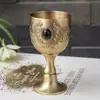 Copa de Vino Retro Europea, Copa de Vino Blanco, Copa Flotante, Adornos para el Hogar, Copa de Vino Pequeña de Metal, Copa Pequeña para Beber, Copa para Licores
