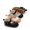 Novo Estilo Sapatos de Pré-Caminhada Simples Color Block com Solado de Borracha e Velcro para Bebês de 0 a 1 Ano, Sapatos Antiderrapantes com Velcro