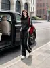 Conjunto de sudadera súper bonito para mujer, otoño e invierno, adelgazante, marca de moda, chaqueta con raya lateral, pantalones largos casuales, conjunto de dos piezas, moderno