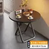 Mesa plegable para uso doméstico, juego de mesa y sillas para apartamento pequeño, mesa de comedor simple, mesa de comedor para balcón, mesa redonda pequeña portátil, mesa cuadrada para puesto