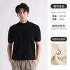 Camiseta de Manga Corta para Hombre de Punto de Seda de Hielo Lujo Accesible para Hombre Gama Alta Casual Americano Ropa de Marca Pesada de Moda Verano para Hombre