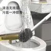 Cepillo para inodoro Bomao 2076, doble uso de pared y de pie, cepillo de limpieza de baño de mango largo para inodoros y retretes