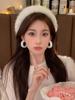 Sentido de celebridad de internet Corea del Sur aretes de borlas para mujer estilo ins personalidad temperamento aretes joyería para la oreja al por mayor