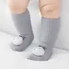 Calcetines para Bebés Niños y Niñas, Recién Nacidos y Niños Pequeños, Calcetines de Media Pantorrilla para 0-3 Meses, Ajuste Holgado Que No Aprieta las Piernas, Calcetines de Algodón para el Suelo de Primavera y Otoño
