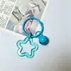 Llavero de campana de pentagrama colorido estilo Ins, colgante acrílico, lindo y creativo, accesorio pequeño para bolso para niñas
