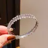 Pulseira com Fecho de Renda Círculo em Zircônia Banhada a Ouro 18K Real Estilo Leve de Luxo Moda Exquisita Nicho Joias de Alto Padrão para Mulheres