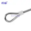 Tubo de Manga de Acero Inoxidable 304 Anillo de Corazón de Pollo Anillo de Protección de Cable de Acero Cuerda Elástica Alambre de Aluminio Nylon Funda Triangular
