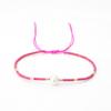 Pulsera de cuentas de arroz de vidrio simple pulsera de cuentas tejida a mano pulsera de perlas vintage naturales al por mayor para mujer