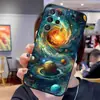 Adecuado para fundas de teléfono Samsung S25 Ultra, fundas protectoras A57, fundas suaves de TPU S24 con temática espacial y fundas S26 PLUS con temática de planetas