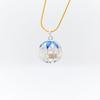 Colgante de Bolita de Sachet Hueco con Recubrimiento de Cobre que Conserva el Color con Oro de 18K Anillo Palacio de Loto Pulsera Accesorio Piezas de Joyería Hechas a Mano para DIY