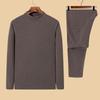 Ropa interior térmica De Rong para hombre, con forro de forro polar, engrosada, para invierno y otoño, conjunto de pantalones y leggings de manga larga, pelo transfronterizo