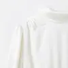 2025 Nueva Ropa de Invierno para Mujer Estilo Europeo y Americano Moda Textura de Satén de Seda Camisa sin Espalda Decorada con Lazo 4661185