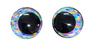 Ojo de Cristal Láser de Pupila Brillante Estéreo de Resina Ojo de Luna 3D Juguete de Animal de Peluche Accesorios de Plástico Ojo Bizco