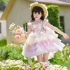 Vestido de Niña Verano 2026 Nuevo Estilo Moda Infantil Lolita Vestido de Verano para Bebé Vestido de Tirantes Princesa