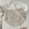Calcinha Feminina de Seda Gelada Brilhante, Camadas de Alta Elasticidade, Sem Costura, Modeladora de Beleza, Renda Sexy, Cintura Média, Ajustada ao Corpo 10A
