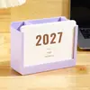 Nuevo Calendario Multifuncional Simple Portaplumas de Plástico Adorno de Escritorio de Plástico ABS Acrílico Calendario de Escritorio
