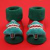 Calcetines nuevos de Navidad para bebé, calcetines para niños, calcetines de felpa gruesos de invierno, calcetines para bebé, calcetines de algodón con dispensador de muñeco 0-1 años