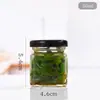 Potes de Vidro de Grau Alimentício, Garrafas de Vidro Seladas para Mel, Potes para Pastas, Potes para Picles e Geleias, Garrafas Dosadoras de Pasta de Pera de Outono
