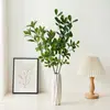 Hojas de gardenia artificiales, plantas verdes de madera de caballo, ramas de plantas verdes artificiales, ramas de árbol, productos terminados para decoración de bodas y arreglos florales