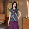 Camisas de Verano 2026 Estilos Nuevos Moda Tendencia Tops que Reducen la Edad Nueva Ropa para Mujer Estilo Chino Elegantes y Hermosas Blusas