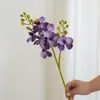 Flores Artificiais Phalaenopsis de Alta Qualidade, Enfeites Florais para Decoração de Interiores, Enfeites de Flor Artificial Orquídea Bandai Realista de Alto Padrão