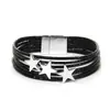 Diseño de Nicho Subcultura Y2K Pulsera de Cuero Sintético con Purpurina Fina Pulsera Dulce Fresca Estrella de Hip-Hop Joyería de Mano de Alta Gama Sexy