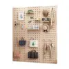 Estantería de Pared para Entrada con Tablero Perforado Hecha a Medida Estante de Almacenamiento de Pared Tablero Colgante de Madera Maciza para el Hogar Estante de Almacenamiento Divisor de Pared Estante de Exhibición de Pared