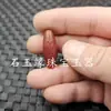 Cuentas de palinx de ágata roja envueltas en pulpa cuentas sueltas de jade calcedonia roja agujero grande lezi lulutong pulsera collar joyería cuentas